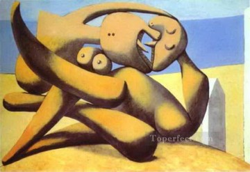 抽象的かつ装飾的 Painting - 浜辺の人物たち 1931 キュビズム
